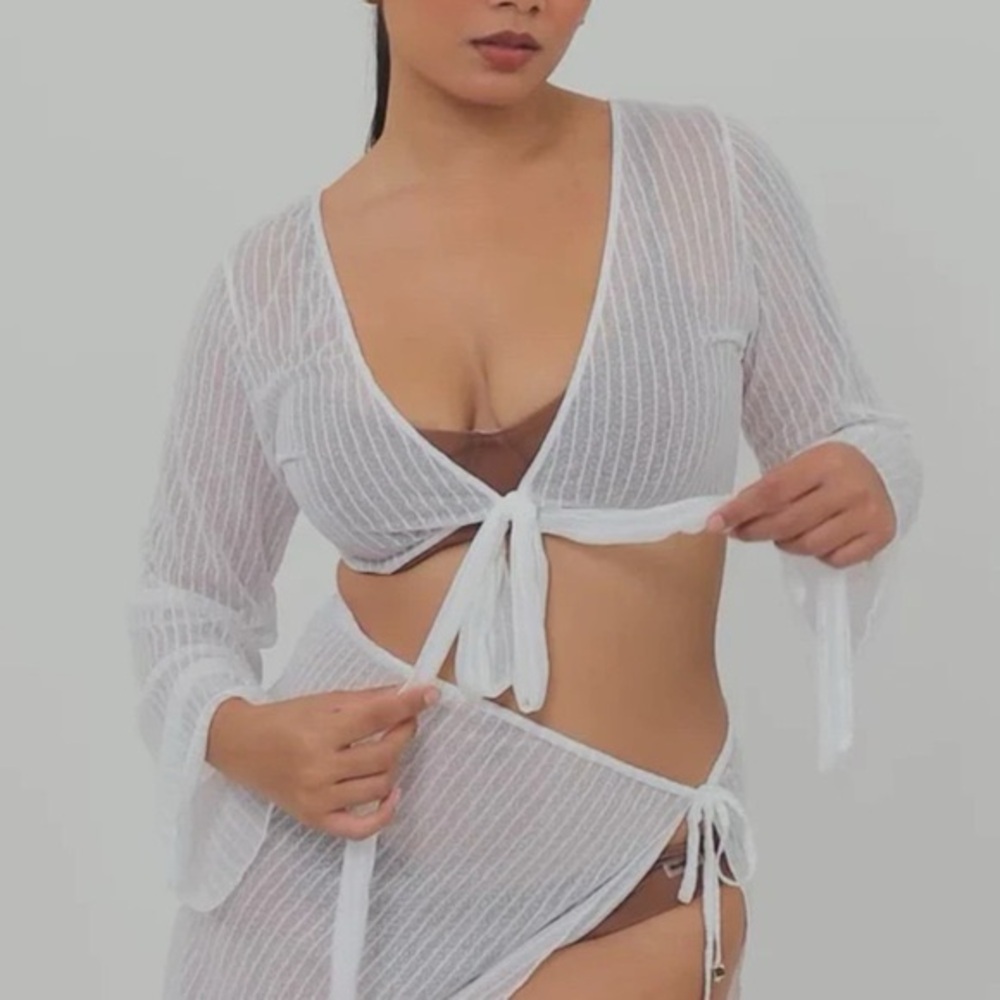 Blackbough Swim Kiki Cover Up Set White